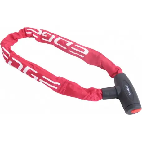 Kettingslot fiets Edge Granito 110cm 6 mm rood Aanbieding
